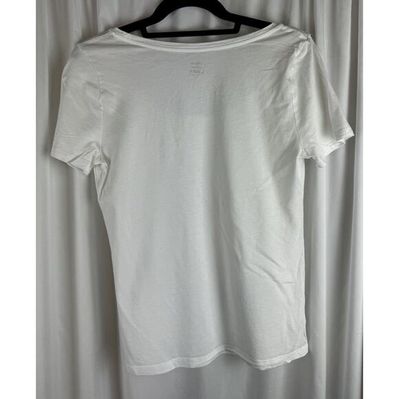 Ann Taylor LOFT Soft Short Sleeves T-Shirt, White, Sz: M, 56-21 - Picture 2 of 15